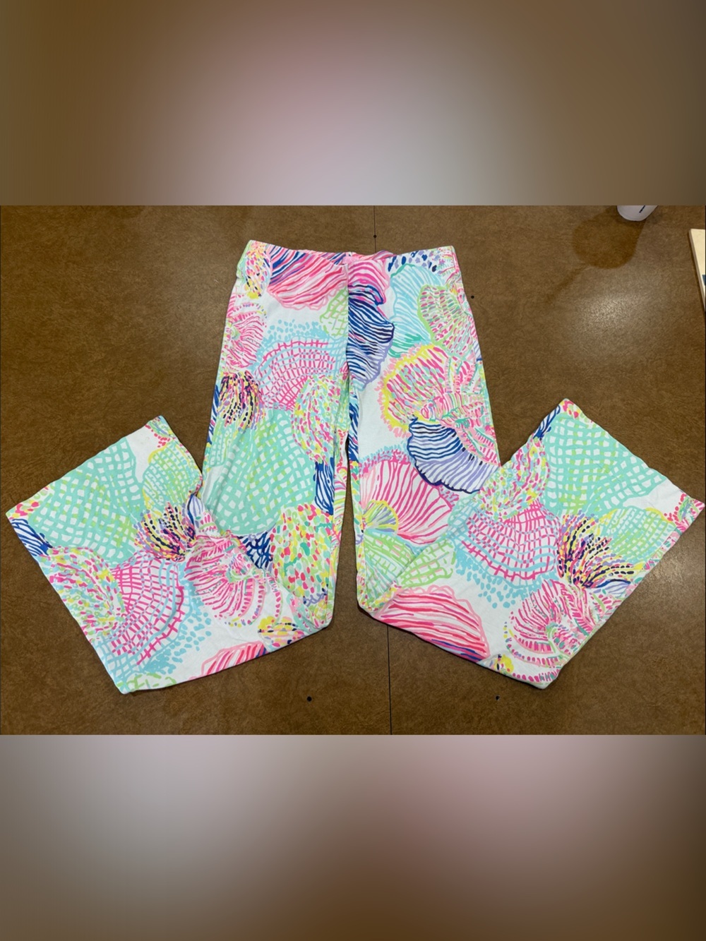 Lilly Pulitzer Georgia May Roar of the Seas Palazzo Flared Pull On Pants XSmall